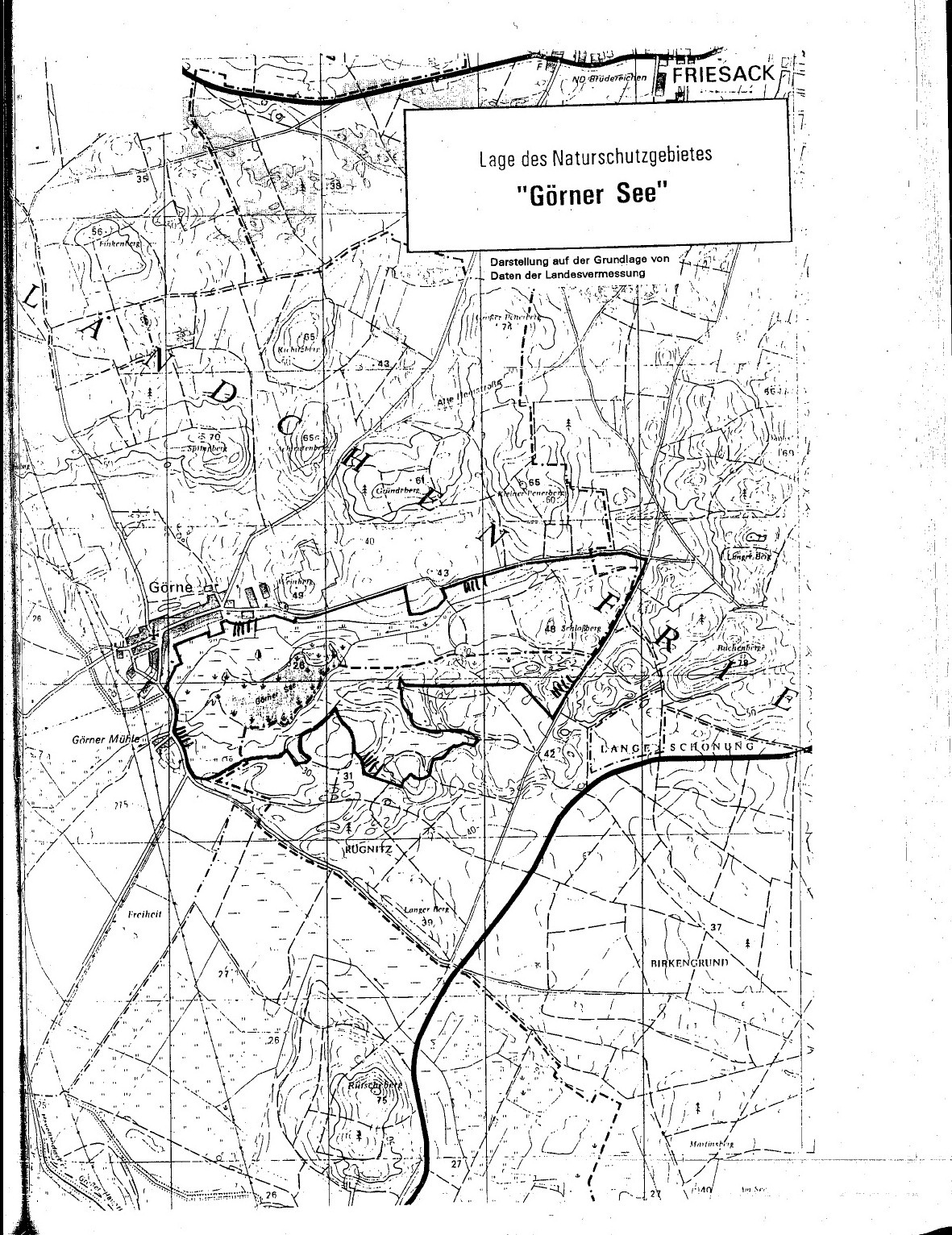 Lage des Naturschutzgebietes "Görner See"