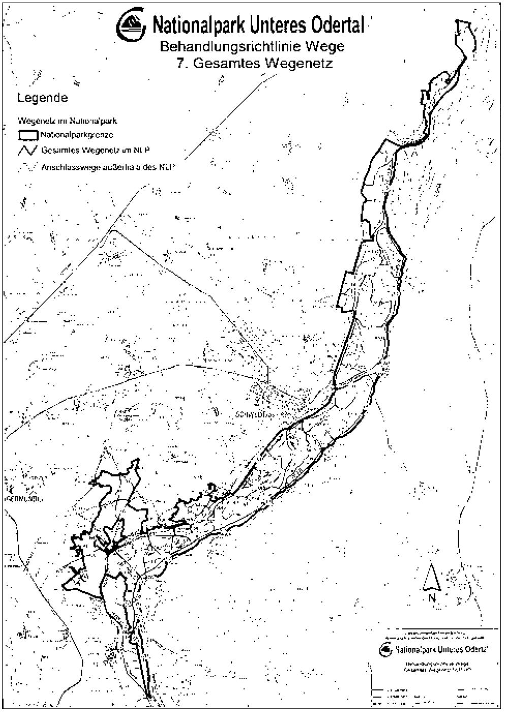 Karte: Gesamtes Wegenetz