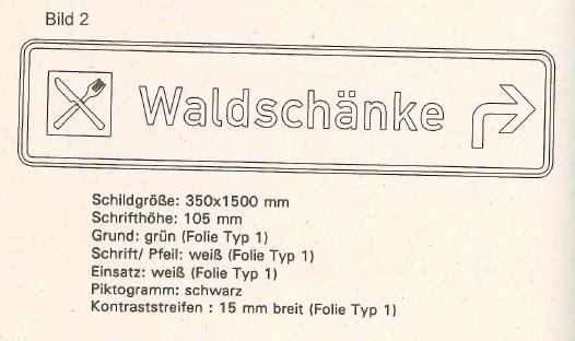 Hinweisschild: Waldschänke