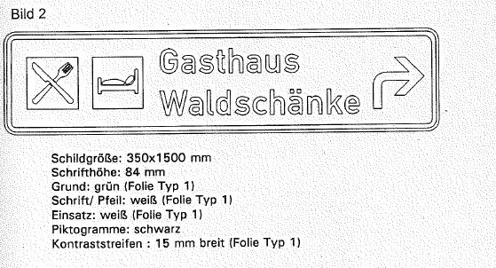 Hinweisschild: Gasthaus Waldschänke