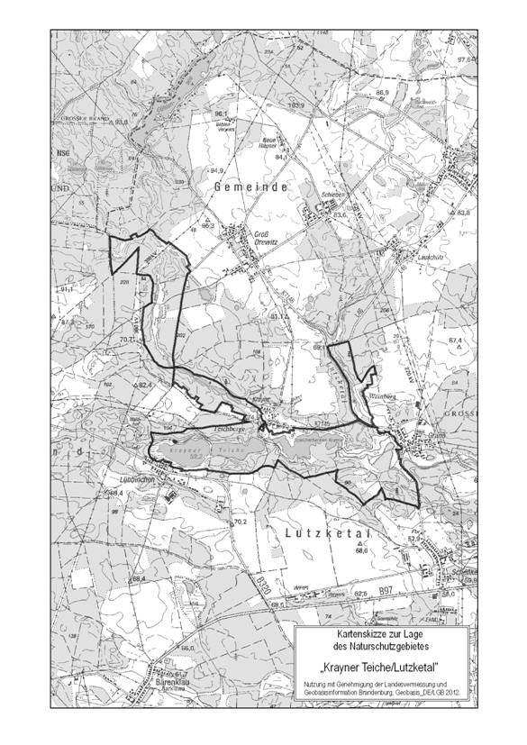 Das Naturschutzgebiet Krayner Teiche/Lutzketal hat eine Größe von rund 545 Hektar. Es liegt im Landkreis Spree-Neiße in der Gemeinde Schenkendöbern und umfasst Teile der Gemarkungen Grano, Krayne, Lübbinchen, Groß Drewitz und Schenkendöbern.