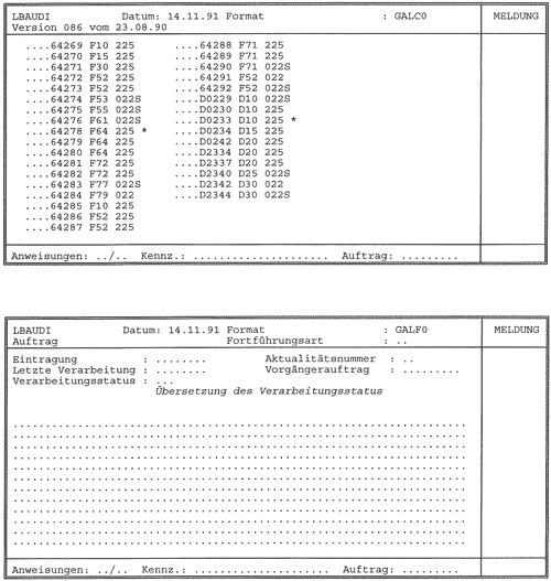 Anlage 1, Seite 3 und 4 - Aufbau und Inhalt der Formate