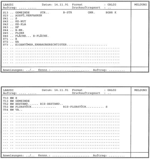 Anlage 1, Seite 15 und 16 - Aufbau und Inhalt der Formate